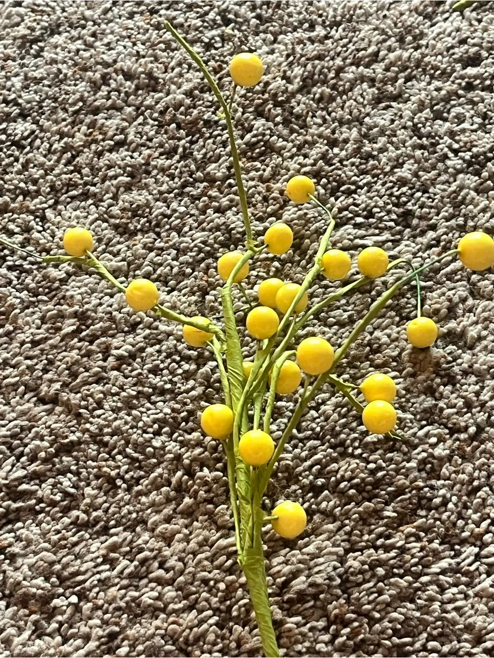 Ashland Yellow Spring Berry Spray Artificial Floral Stems - Home Accents (8)